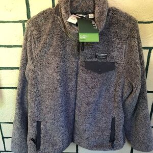 LL Bean Hi-Pile Fleece Zip Up Womens XL Brand New With Tags!